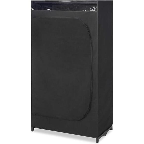 Portable Wardrobe Organizer with Hanging Rack - Black, 19.75 x 36 x 64” - Picture 3 of 6